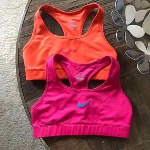 Nike bra bundle! 2 Nike Dri-Fit bras, size XS